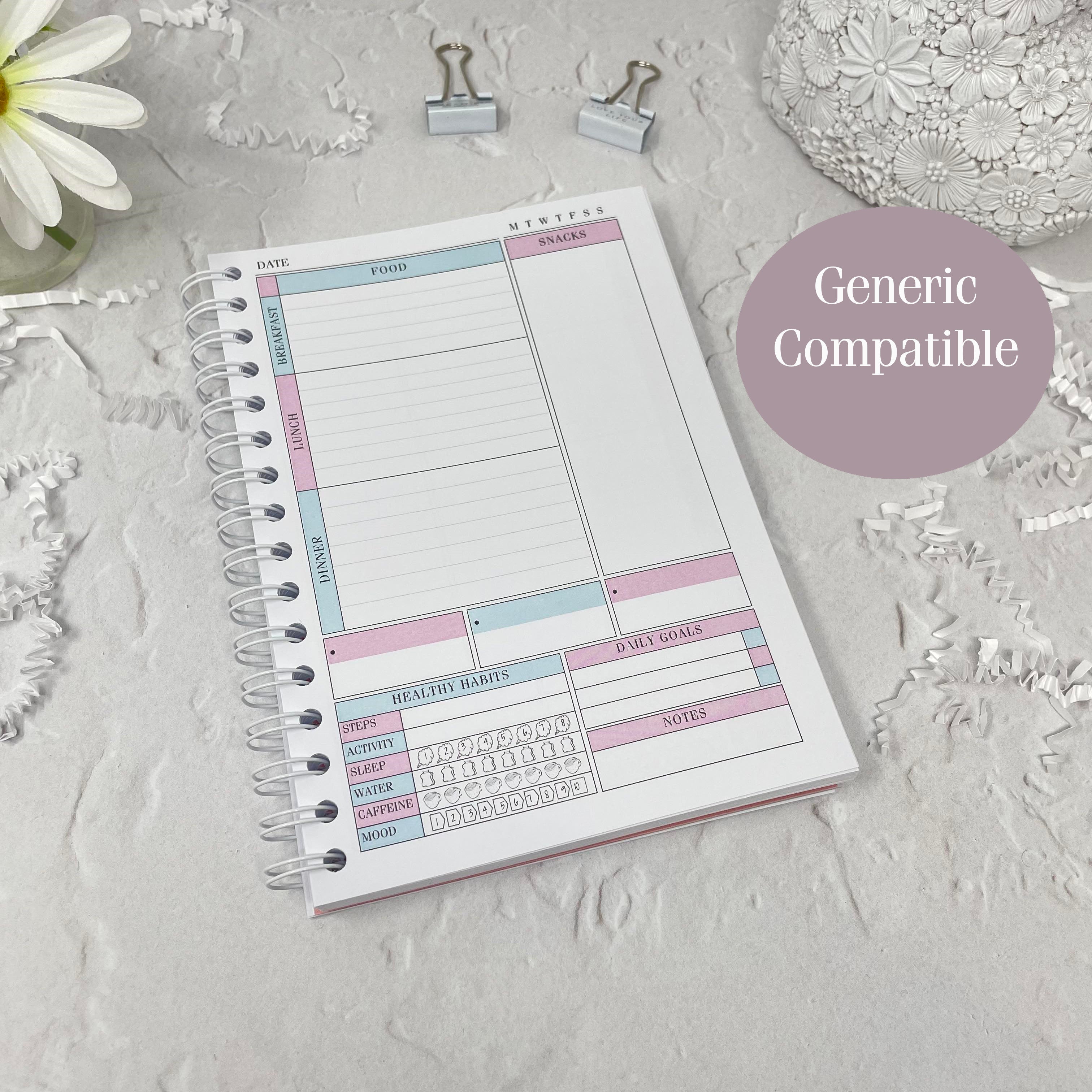 Deluxe 12 Wk Food Diary - Always Believe In Pink