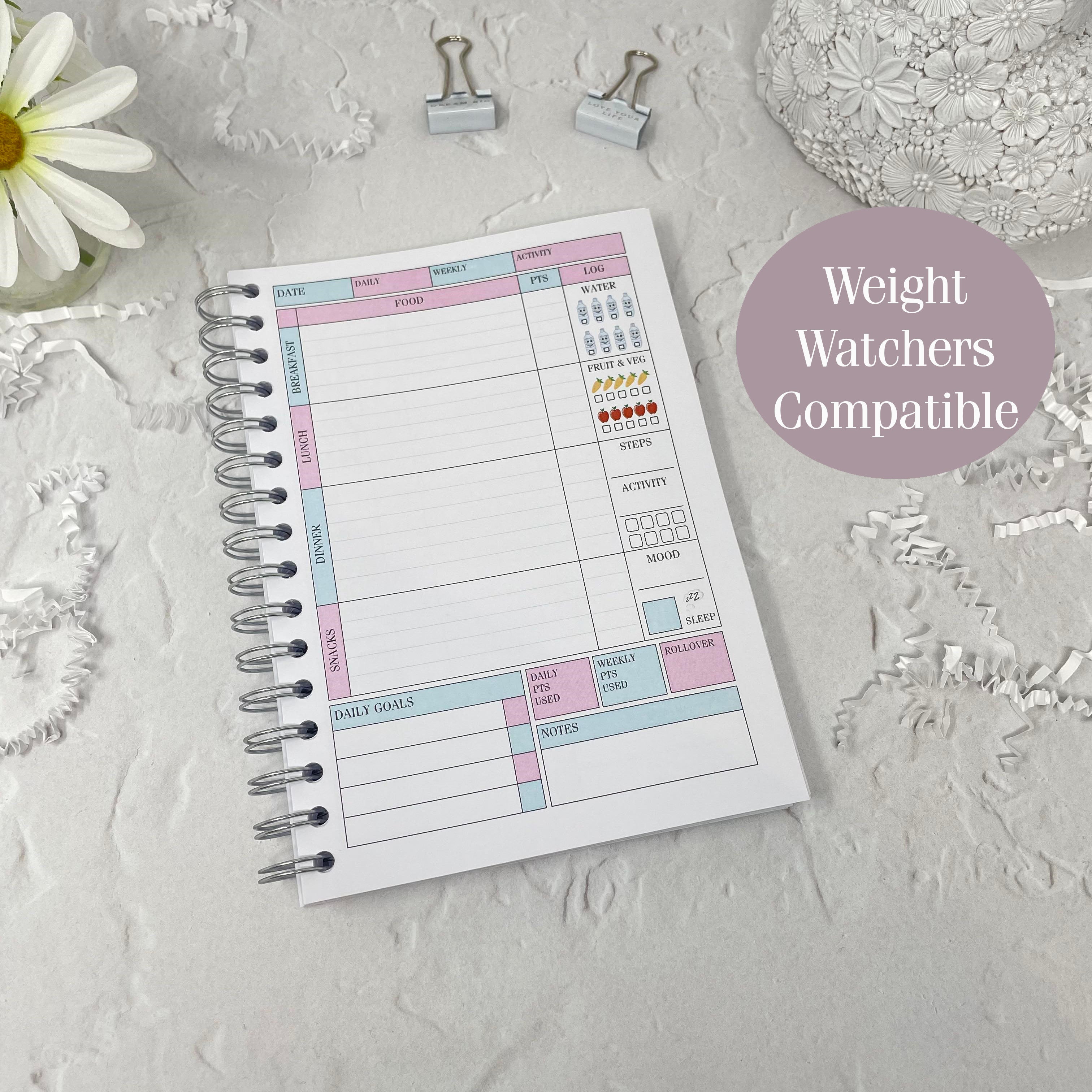 Deluxe 12 Wk Food Diary - Always Believe In Pink