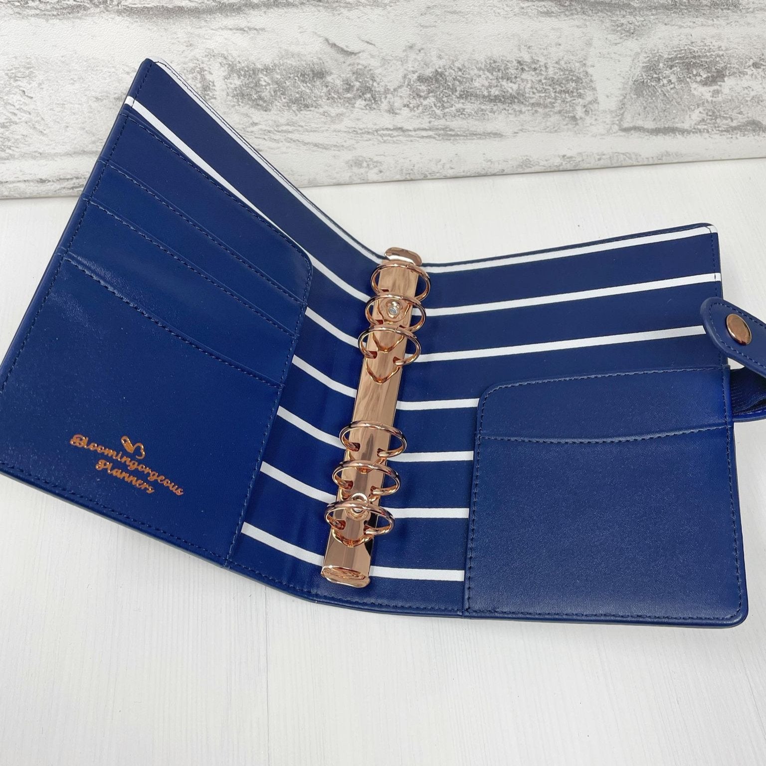 Personal Size Refillable Binder - Navy