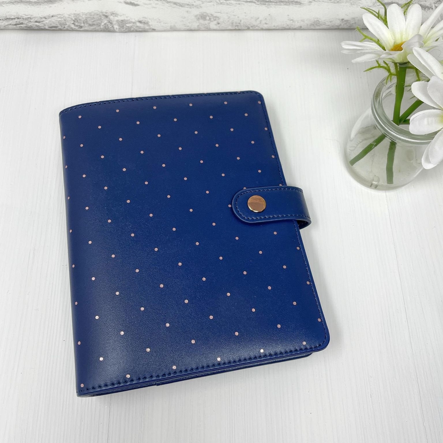 Personal Size Refillable Binder - Navy