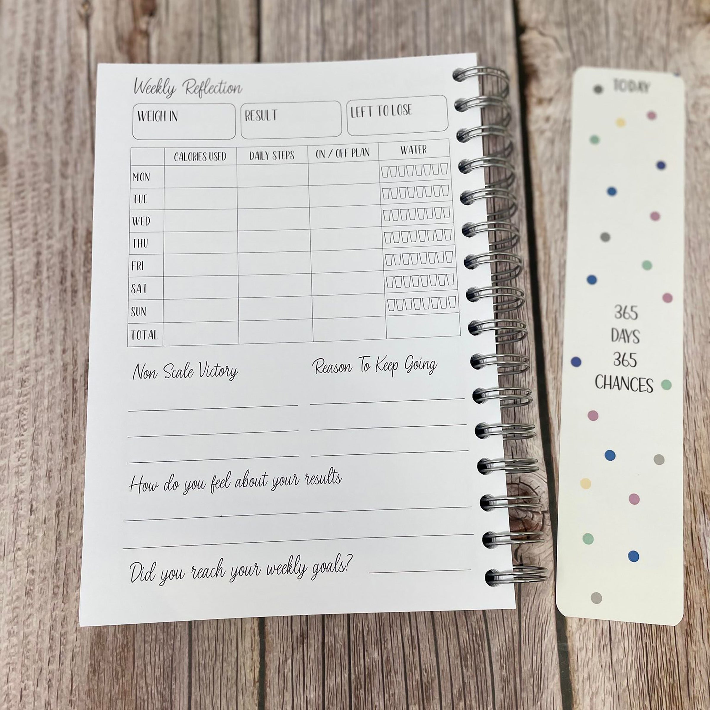 12 Month Planner - 365 Chances Cover + Bookmark