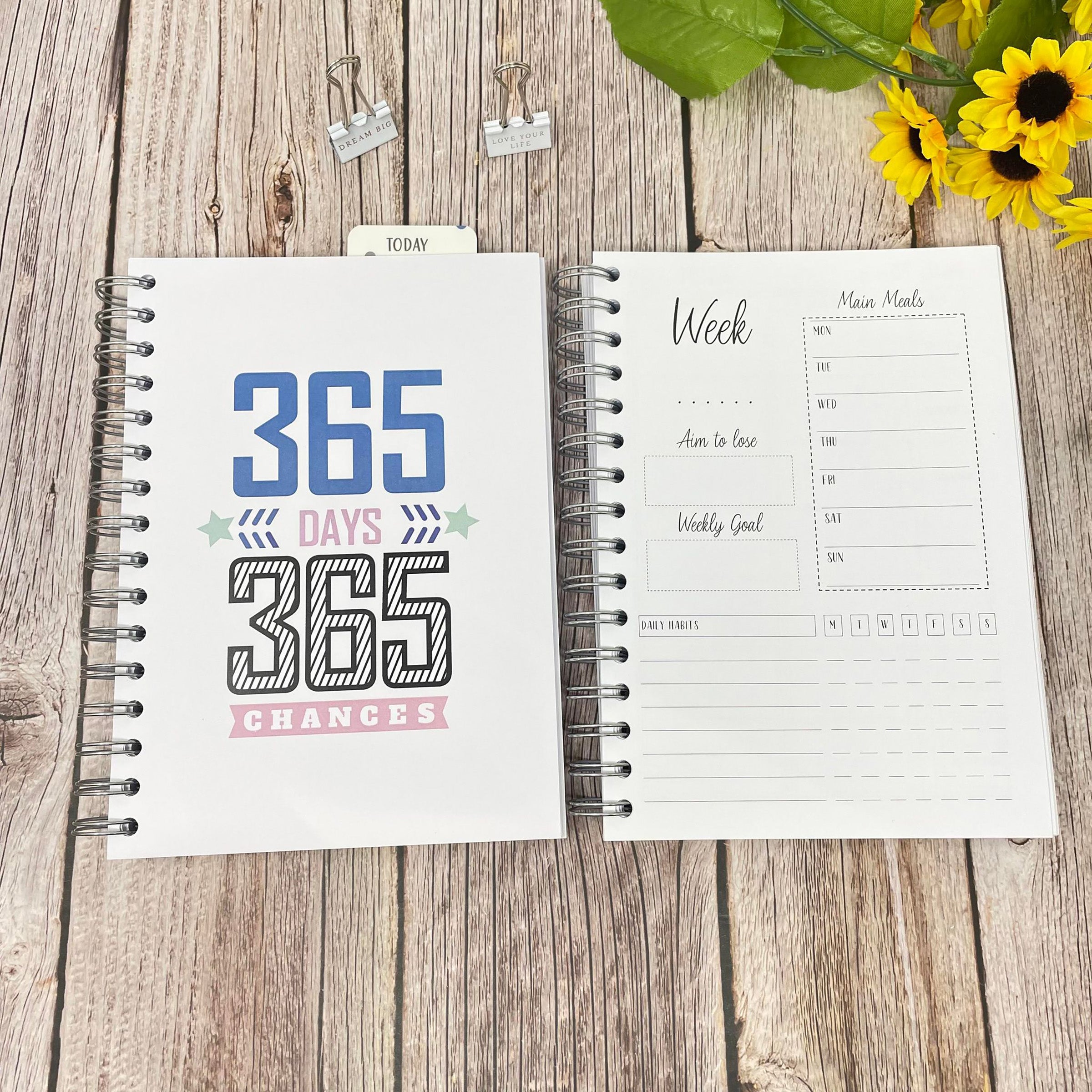 12 Month Planner - 365 Chances Cover + Bookmark