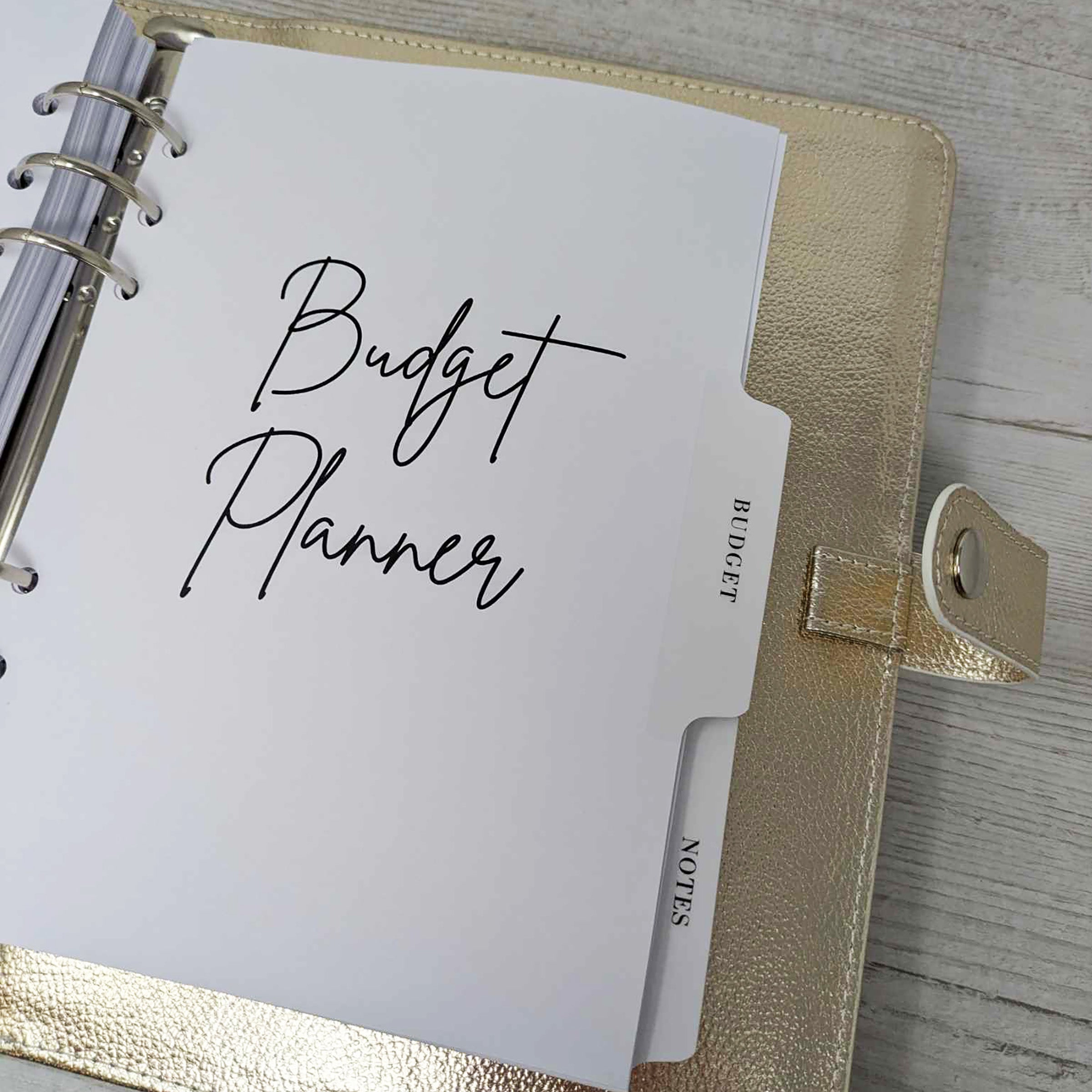 2025 Dated Diary With Budget Planner & Gold Organiser.