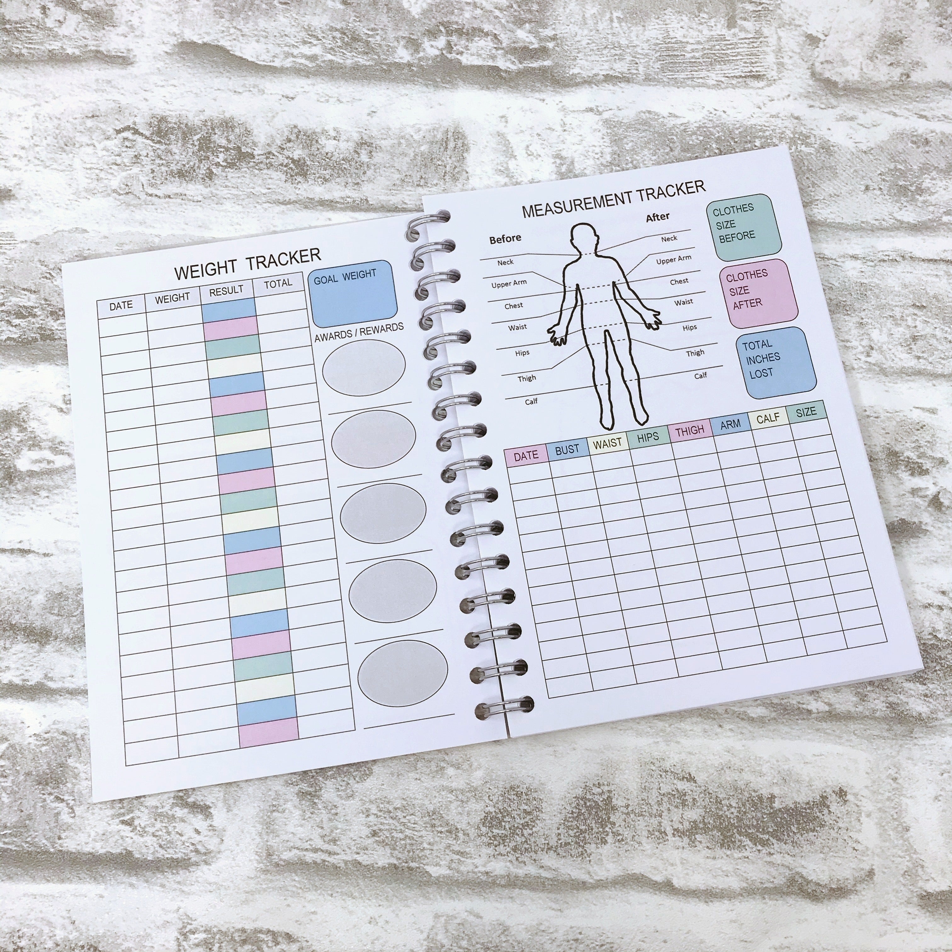 13 Week WW Colourful Food Diary, Diet Planner - Let The Journey Begin