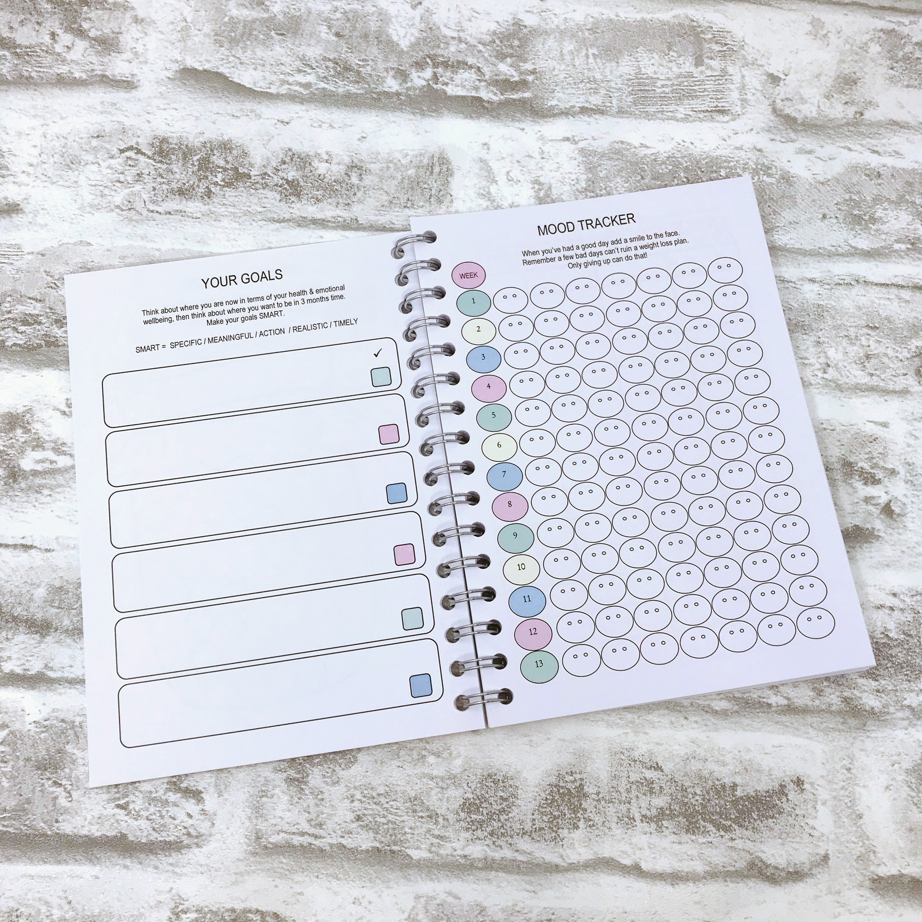 13 Week WW Colourful Food Diary, Diet Planner - Let The Journey Begin