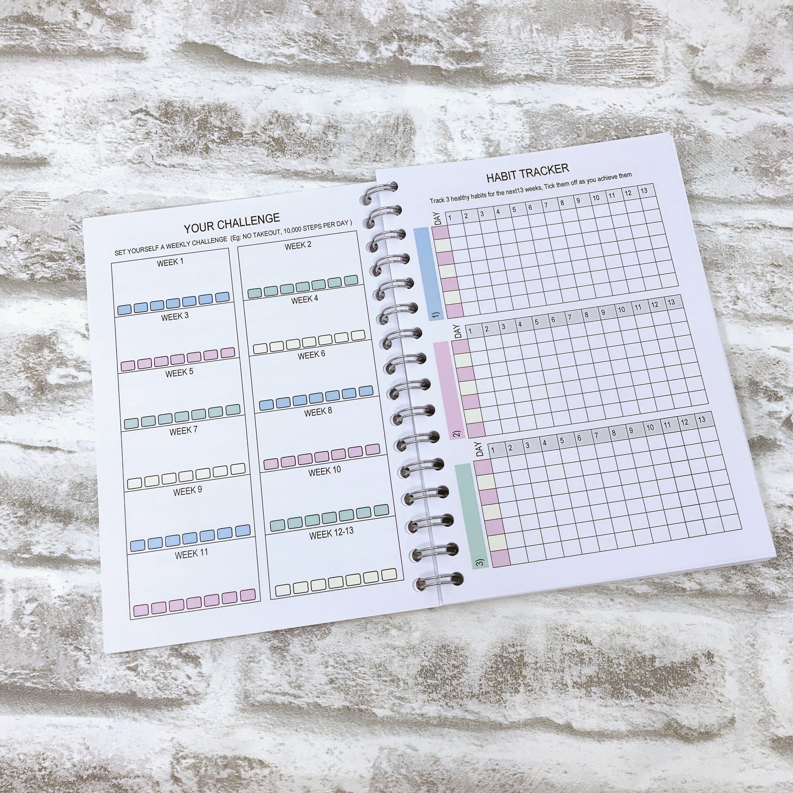 13 Week WW Colourful Food Diary, Diet Planner - Let The Journey Begin