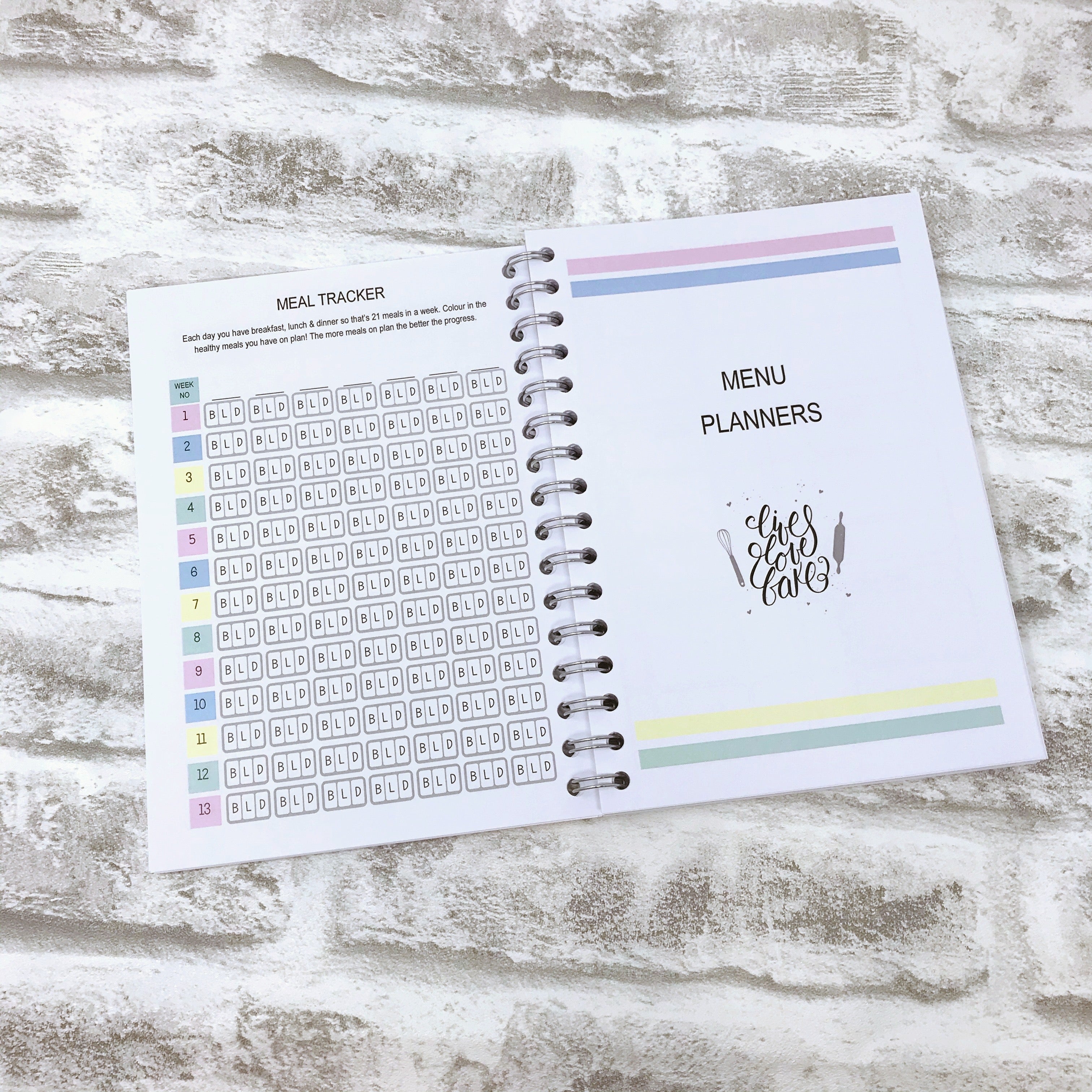 13 Week WW Colourful Food Diary, Diet Planner - Let The Journey Begin