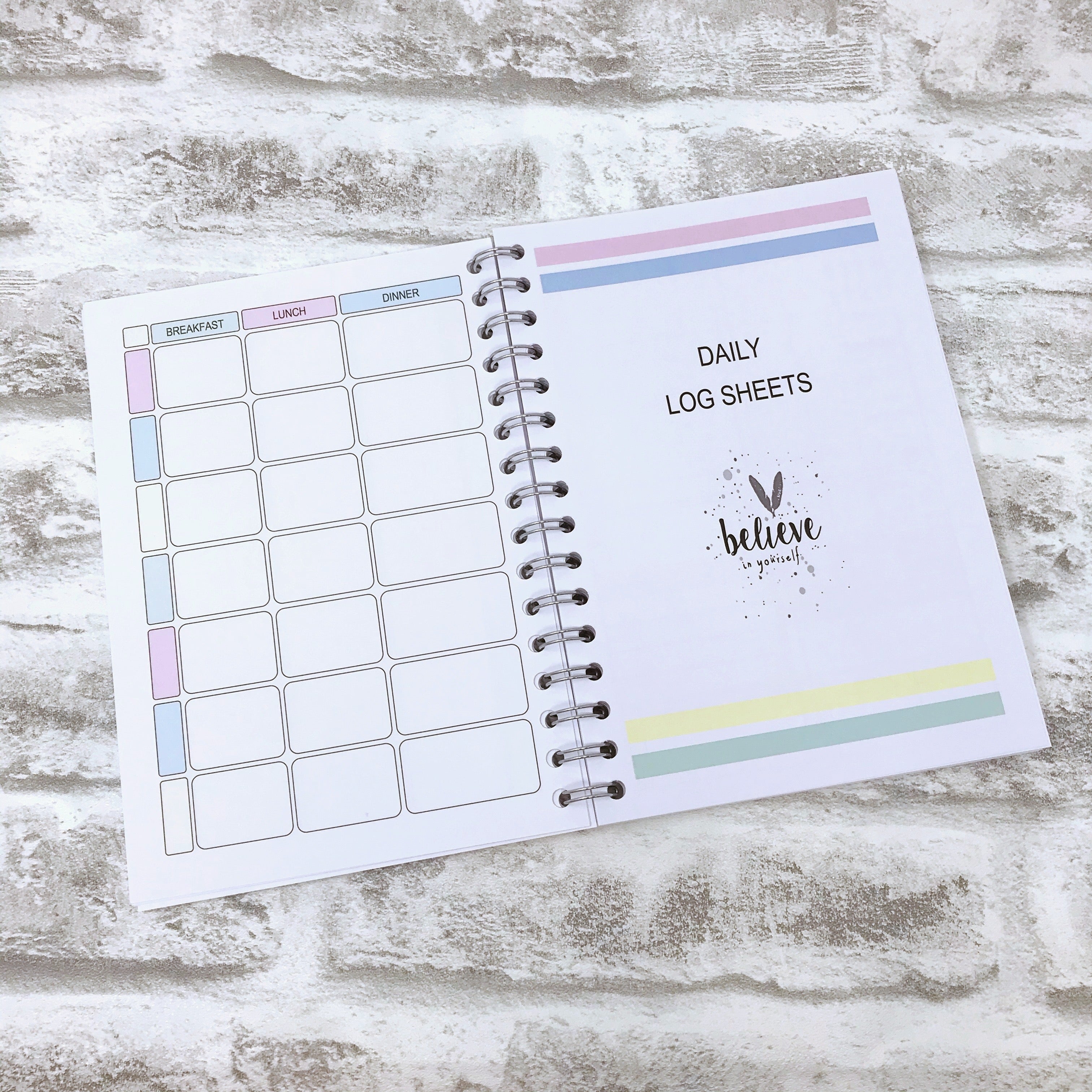 13 Week WW Colourful Food Diary, Diet Planner - Let The Journey Begin