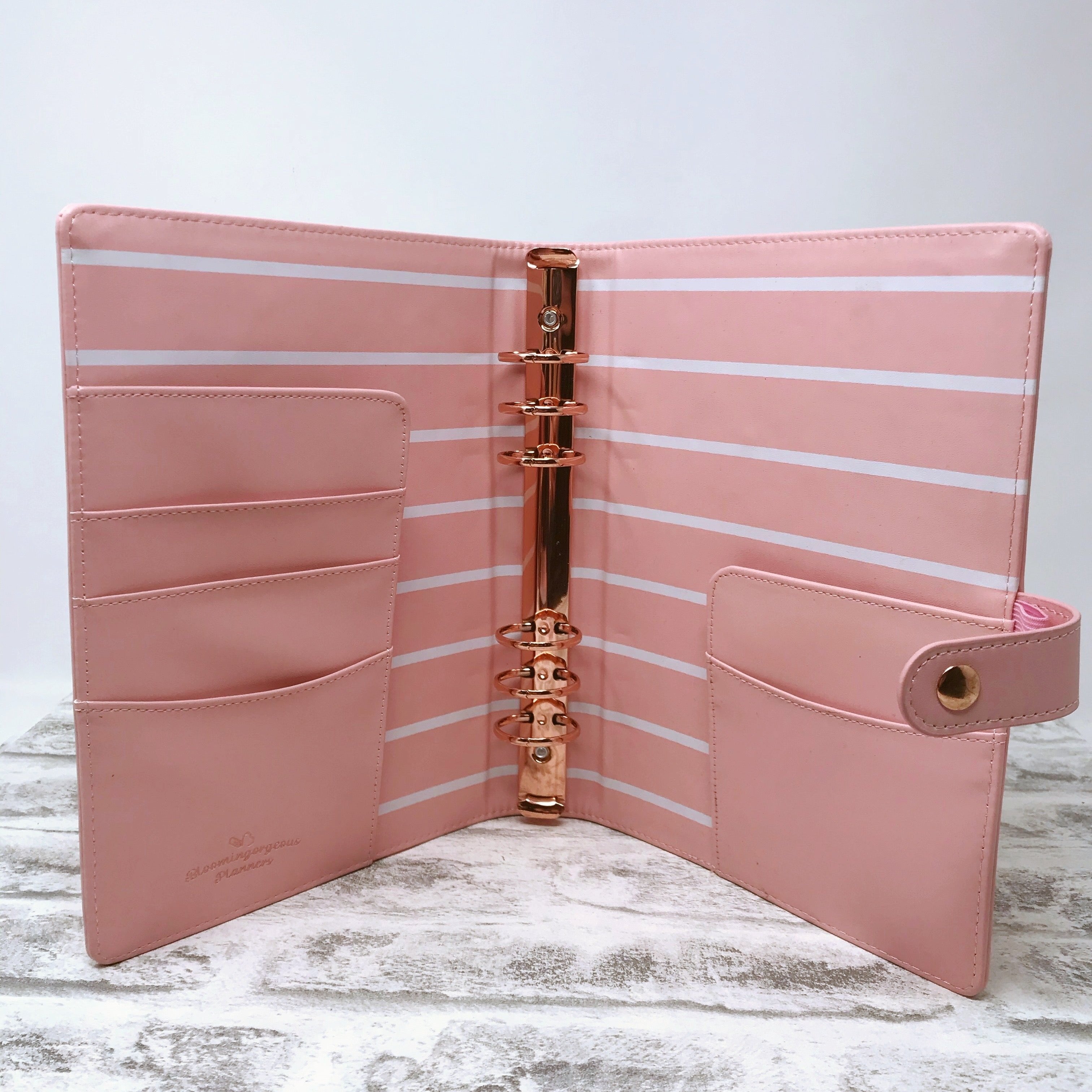 A5 Organiser - Peach Rose Gold Spot