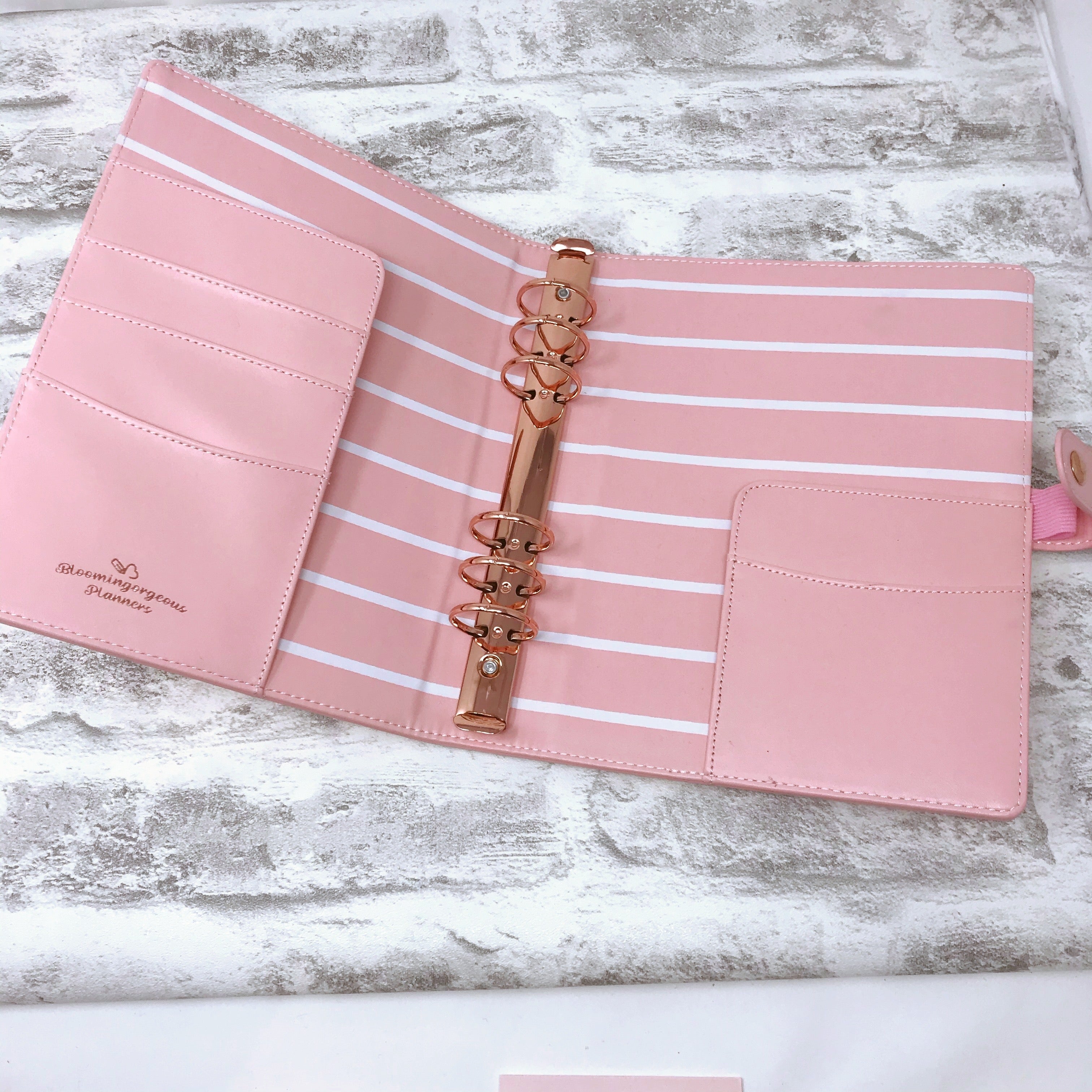 A5 Organiser - Peach Rose Gold Spot