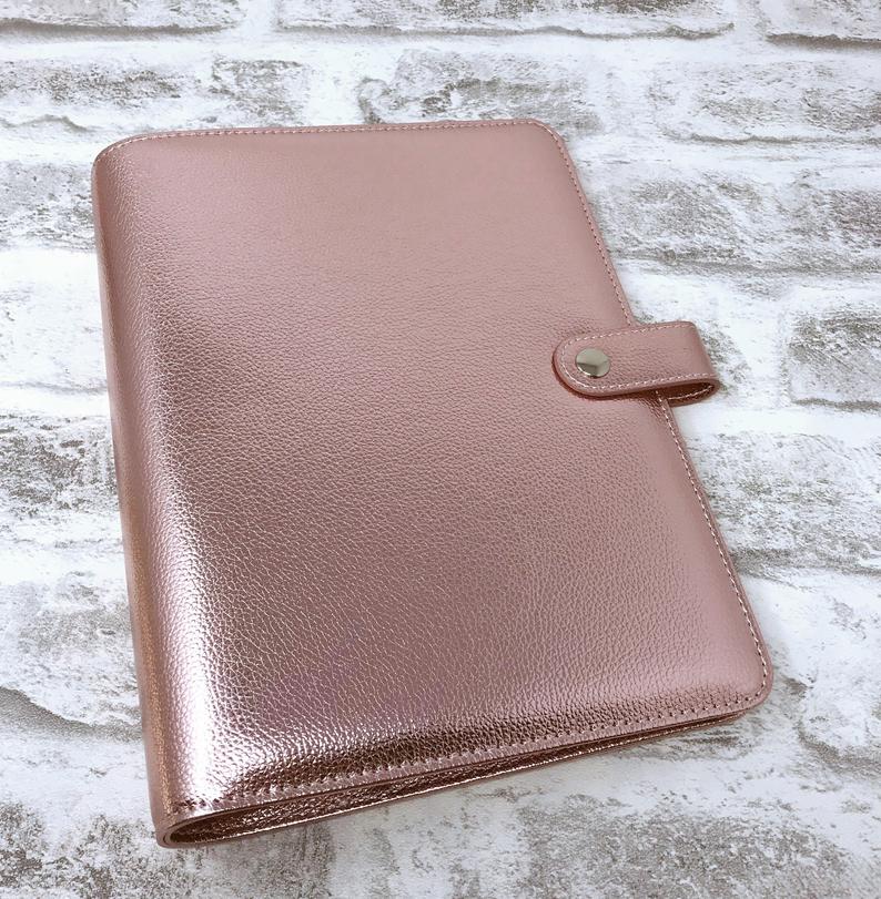 A5 Organiser - Rose Gold Metalic